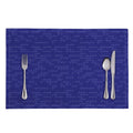 Deep Blue Knitted Pattern Print Placemat