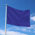 Deep Blue Knitted Pattern Print Polyester Flag