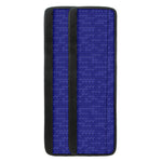 Deep Blue Knitted Pattern Print Refrigerator Handle Covers