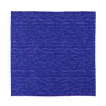 Deep Blue Knitted Pattern Print Silk Bandana