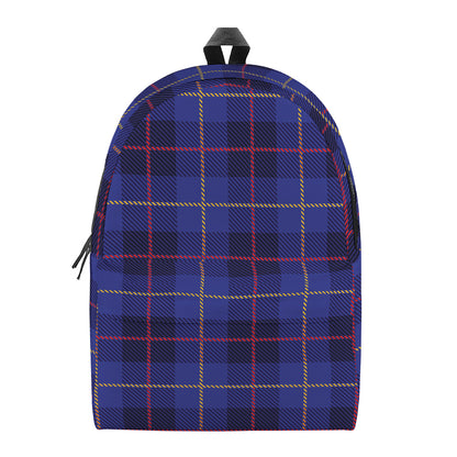 Deep Blue Stewart Tartan Print Backpack