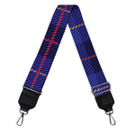 Deep Blue Stewart Tartan Print Bag Strap