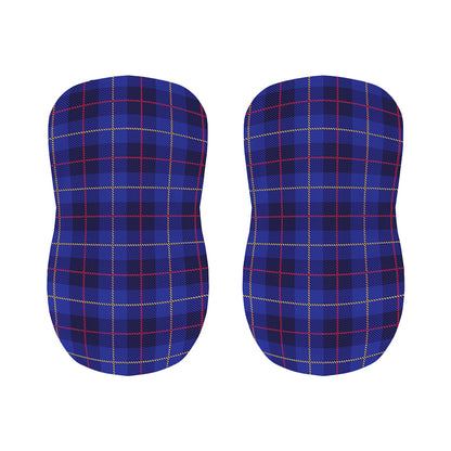 Deep Blue Stewart Tartan Print Bar Stool Covers