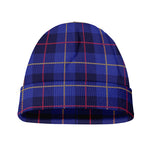 Deep Blue Stewart Tartan Print Beanie