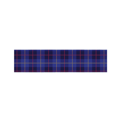 Deep Blue Stewart Tartan Print Bed Runner