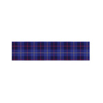 Deep Blue Stewart Tartan Print Bed Runner