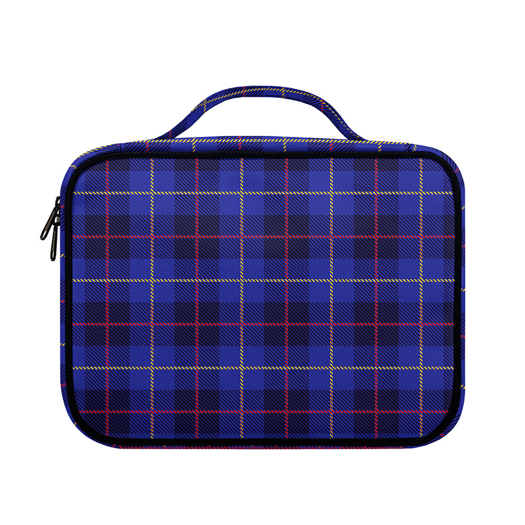 Deep Blue Stewart Tartan Print Briefcase Bible Bag