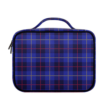 Deep Blue Stewart Tartan Print Briefcase Bible Bag