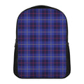 Deep Blue Stewart Tartan Print Casual Backpack