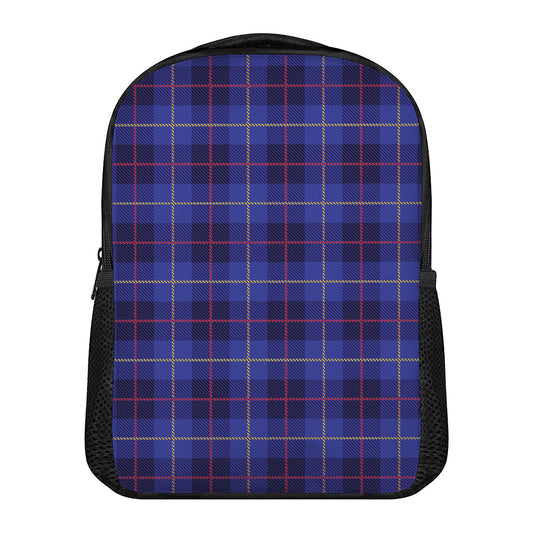 Deep Blue Stewart Tartan Print Casual Backpack