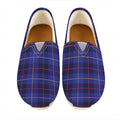 Deep Blue Stewart Tartan Print Casual Shoes