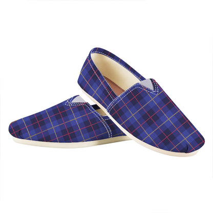 Deep Blue Stewart Tartan Print Casual Shoes