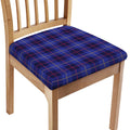Deep Blue Stewart Tartan Print Chair Cushion Cover
