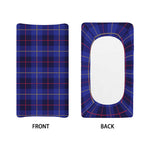 Deep Blue Stewart Tartan Print Changing Pad Cover