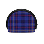 Deep Blue Stewart Tartan Print Coin Purse