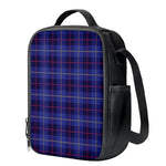 Deep Blue Stewart Tartan Print Crossbody Lunch Bag