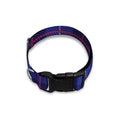 Deep Blue Stewart Tartan Print Dog Collar