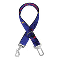Deep Blue Stewart Tartan Print Dog Seat Belt