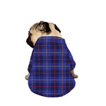 Deep Blue Stewart Tartan Print Dog Zip Up Jacket