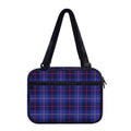 Deep Blue Stewart Tartan Print Double Strap Bible Bag