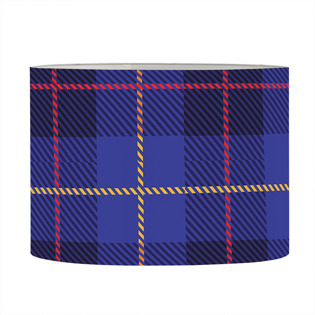 Deep Blue Stewart Tartan Print Drum Lamp Shade