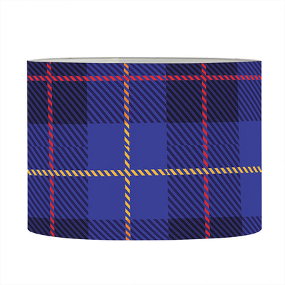 Deep Blue Stewart Tartan Print Drum Lamp Shade