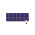 Deep Blue Stewart Tartan Print Extended Mouse Pad