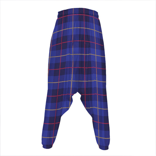 Deep Blue Stewart Tartan Print Hammer Pants