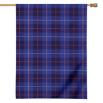 Deep Blue Stewart Tartan Print House Flag