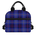 Deep Blue Stewart Tartan Print Insulated Lunch Bag