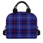 Deep Blue Stewart Tartan Print Insulated Lunch Bag