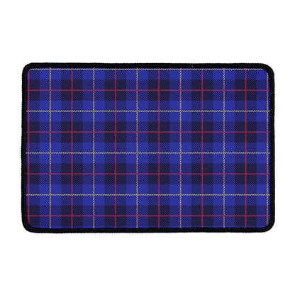 Deep Blue Stewart Tartan Print Kitchen Mat