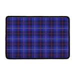 Deep Blue Stewart Tartan Print Kitchen Mat