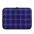 Deep Blue Stewart Tartan Print Laptop Sleeve