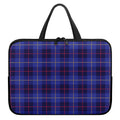 Deep Blue Stewart Tartan Print Laptop Sleeve With Handle