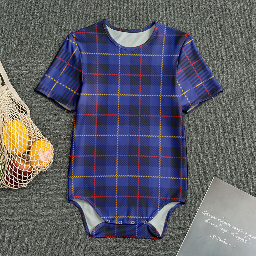 Deep Blue Stewart Tartan Print Men's Bodysuit