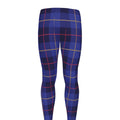 Deep Blue Stewart Tartan Print Men's Leggings