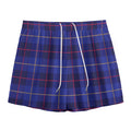 Deep Blue Stewart Tartan Print Mesh Shorts