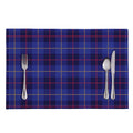 Deep Blue Stewart Tartan Print Placemat