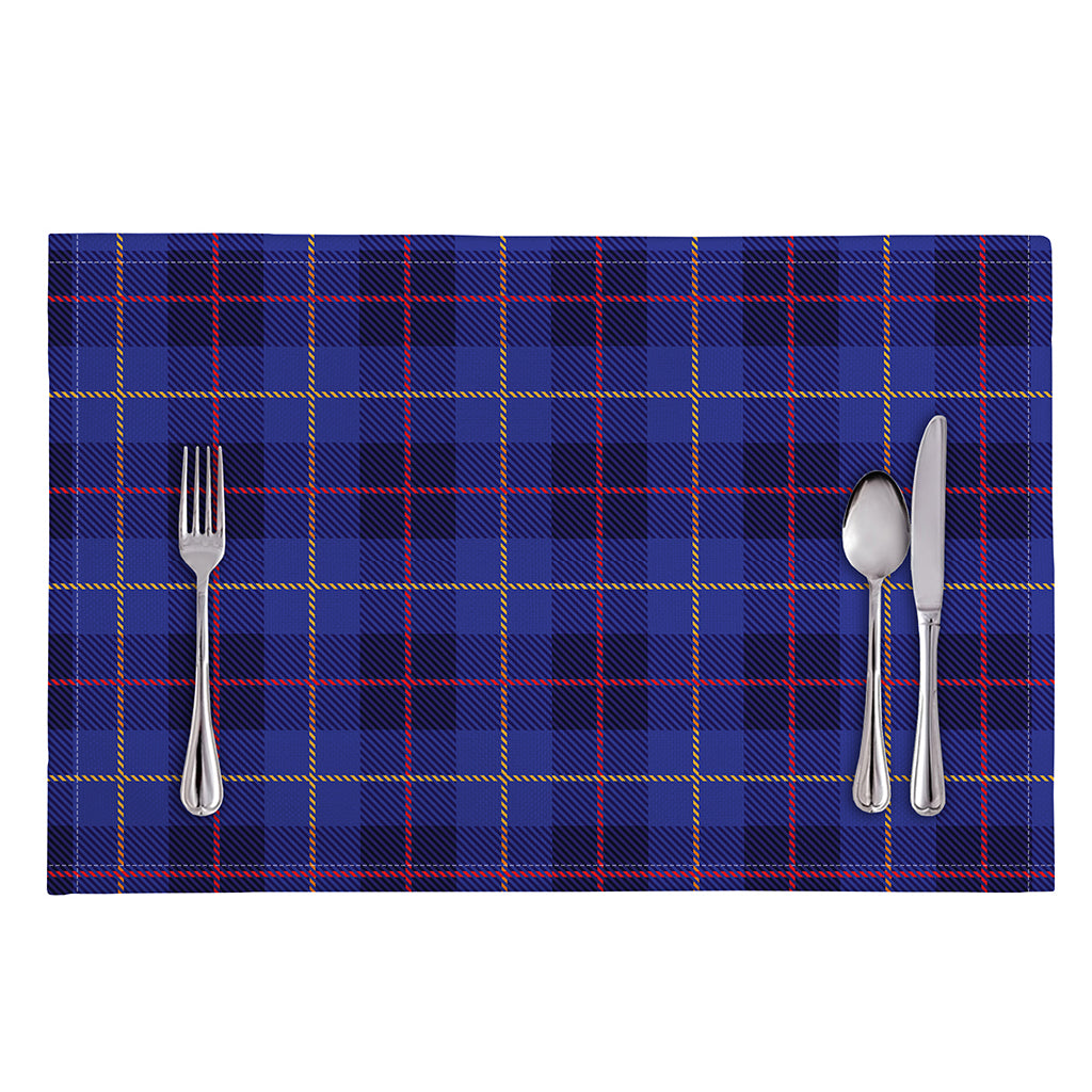 Deep Blue Stewart Tartan Print Placemat
