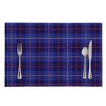 Deep Blue Stewart Tartan Print Placemat