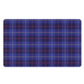Deep Blue Stewart Tartan Print Polyester Doormat