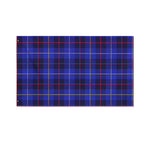 Deep Blue Stewart Tartan Print Polyester Flag