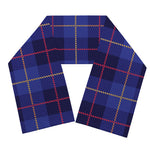 Deep Blue Stewart Tartan Print Scarf