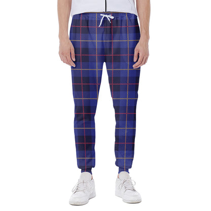 Deep Blue Stewart Tartan Print Scuba Joggers
