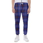 Deep Blue Stewart Tartan Print Scuba Joggers