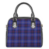 Deep Blue Stewart Tartan Print Shoulder Handbag