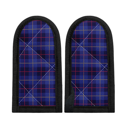 Deep Blue Stewart Tartan Print Skillet Handle Cover