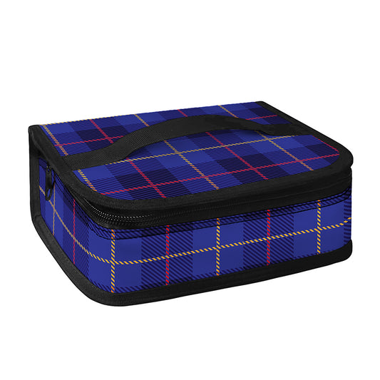 Deep Blue Stewart Tartan Print Small Lunch Bag