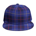 Deep Blue Stewart Tartan Print Snapback Cap